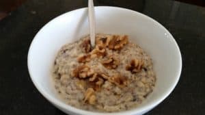 My daily breakfast of oatmeal