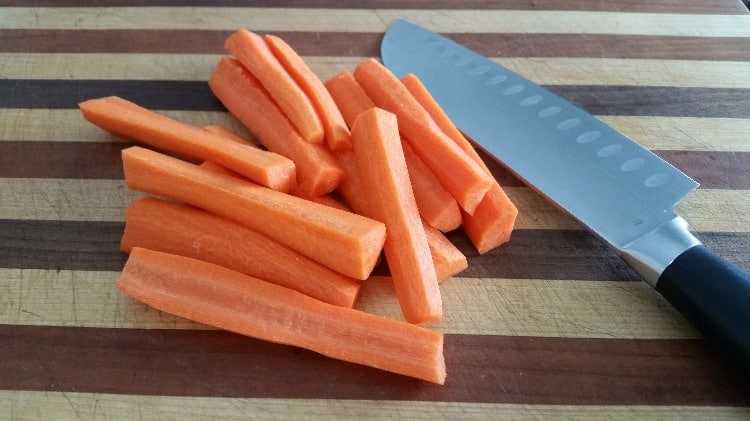 chopped carrots