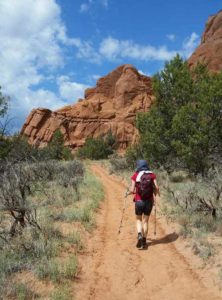 A backpack is a hiking essential