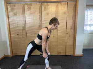 Bent over rows for toned arms